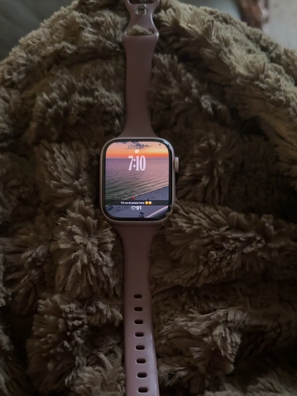 Smart Fitness Watch - Pink Silicone Band